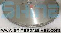Elektroplastralı Elmas Testere Bıçağı Keskinleştirme Disk Çifte Yan Üçgen Şekli Mermer Keramik için