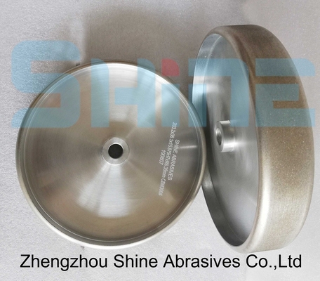 Radius Edge Kübik Bor Nitrürleri Çelik Aletler için Dökme Tekerleği 8 Inch 5/8 