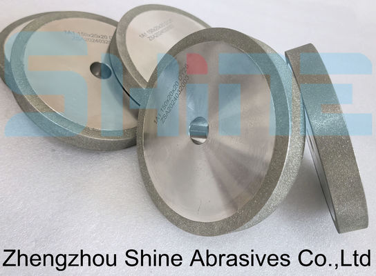 Volfram Karbid Camı Düzeltmek İçin Elektroplastrasyonlu Düz Elmas Düzme Çarkı