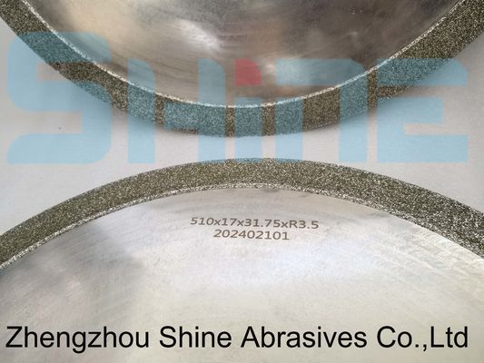 Band Çakmak Kılıçları Keskinleştirme Tekerleği Elektroplastralı Elmas Ortak Gerçek Döşeme