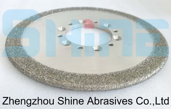Elektroplatürlü Elmas dökme demir öğütme tekerlekleri metal işleme için