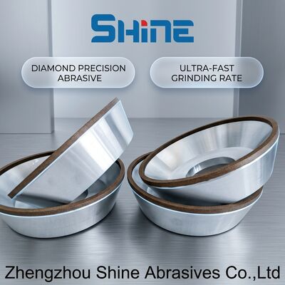 12A2 Tabak şekli reçine bağı elmas aşındırıcı tekerlekler üst öğütme diski