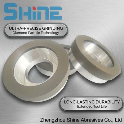 Rezin Bağlantısı 6A2 Katı karbid malzemelerinin öğütülmesi için Elmas Kupası Tekerleği