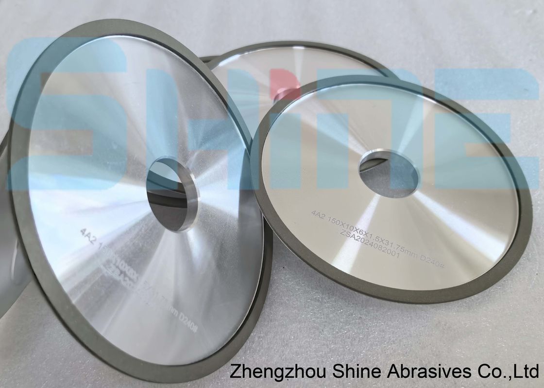 Profil öğütme HSS keskinleştirme için 4A2 reçine bağı elmas öğütme tekeri